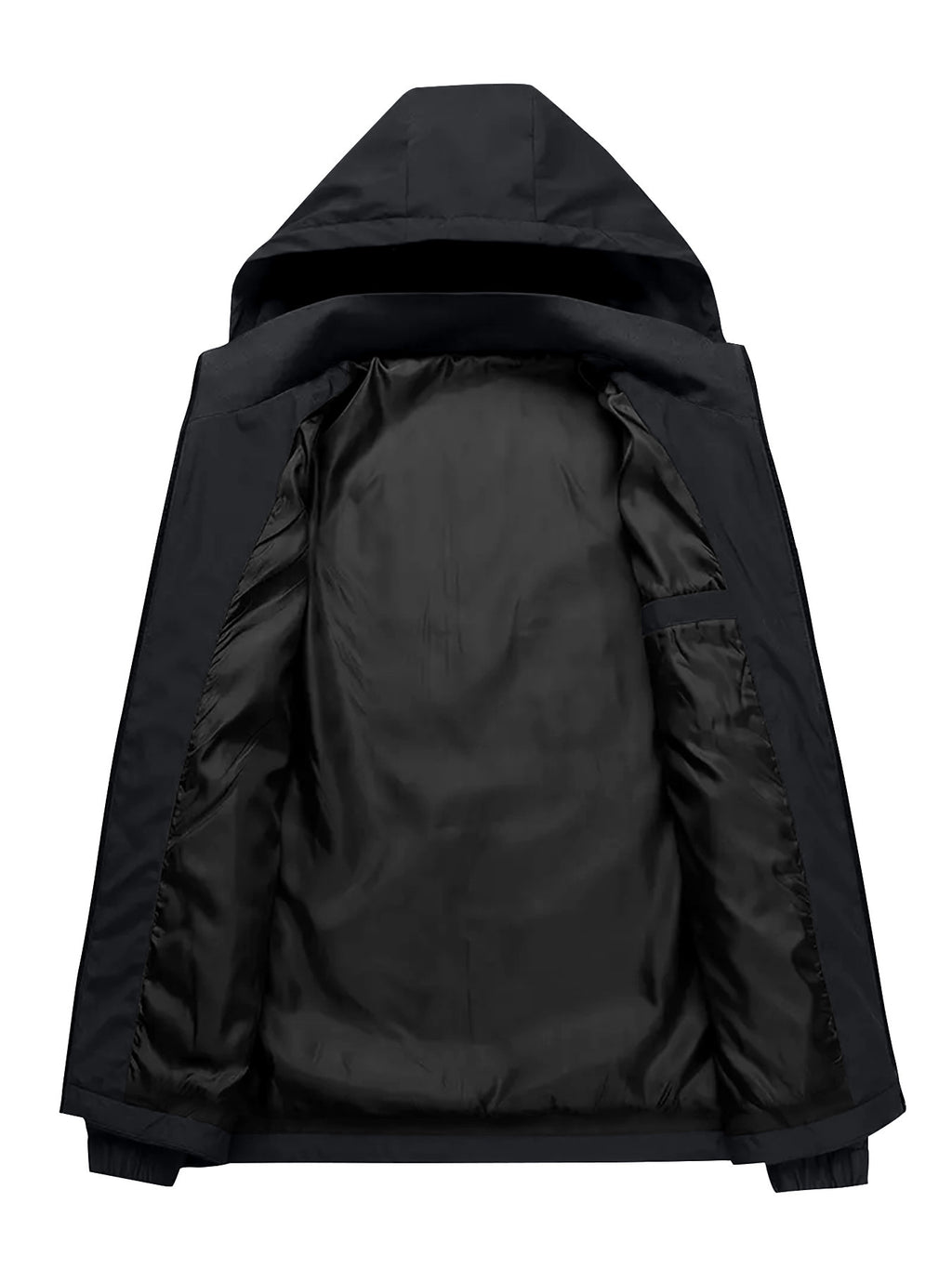 Veste pour homme, à capuche, gris profond