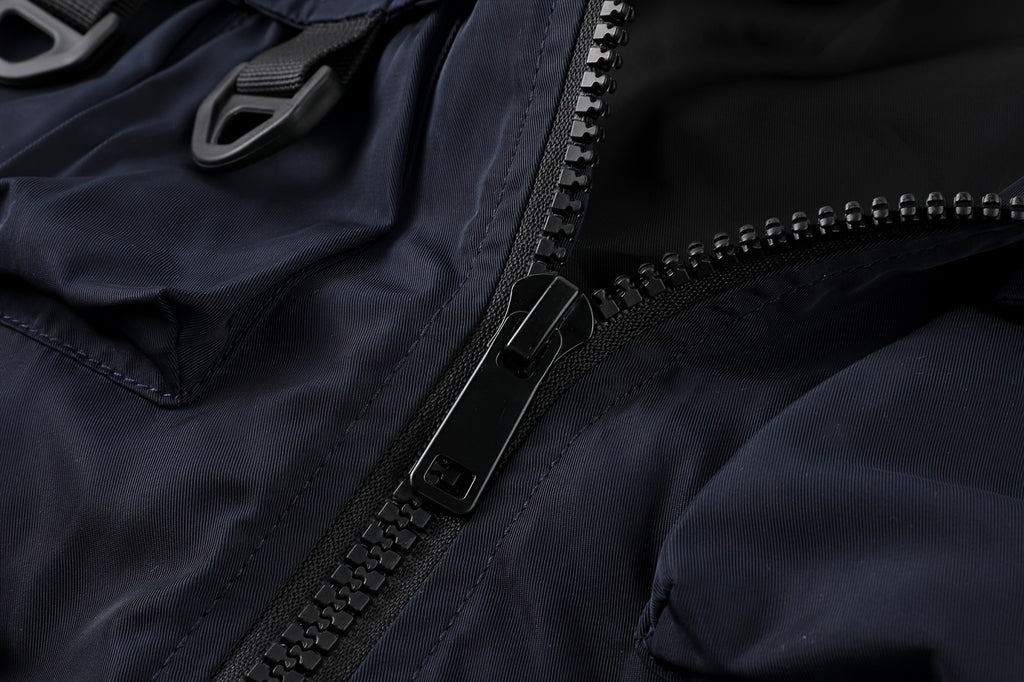 Veste pour homme, à col montant, kaki