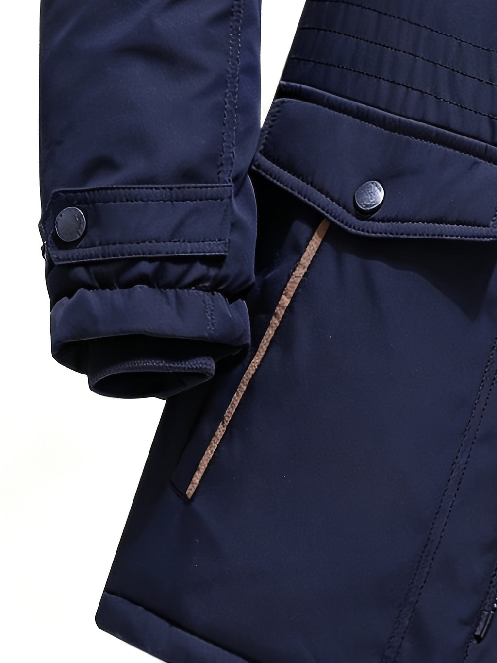 Parka matelassée pour homme, coupe-vent, à capuche
