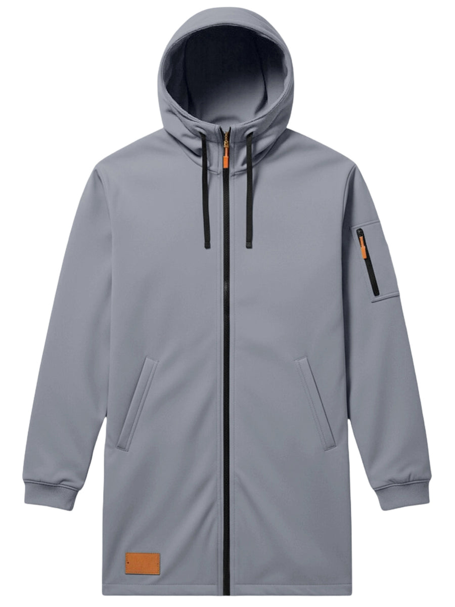 Manteau, à capuche, gris, photo 22