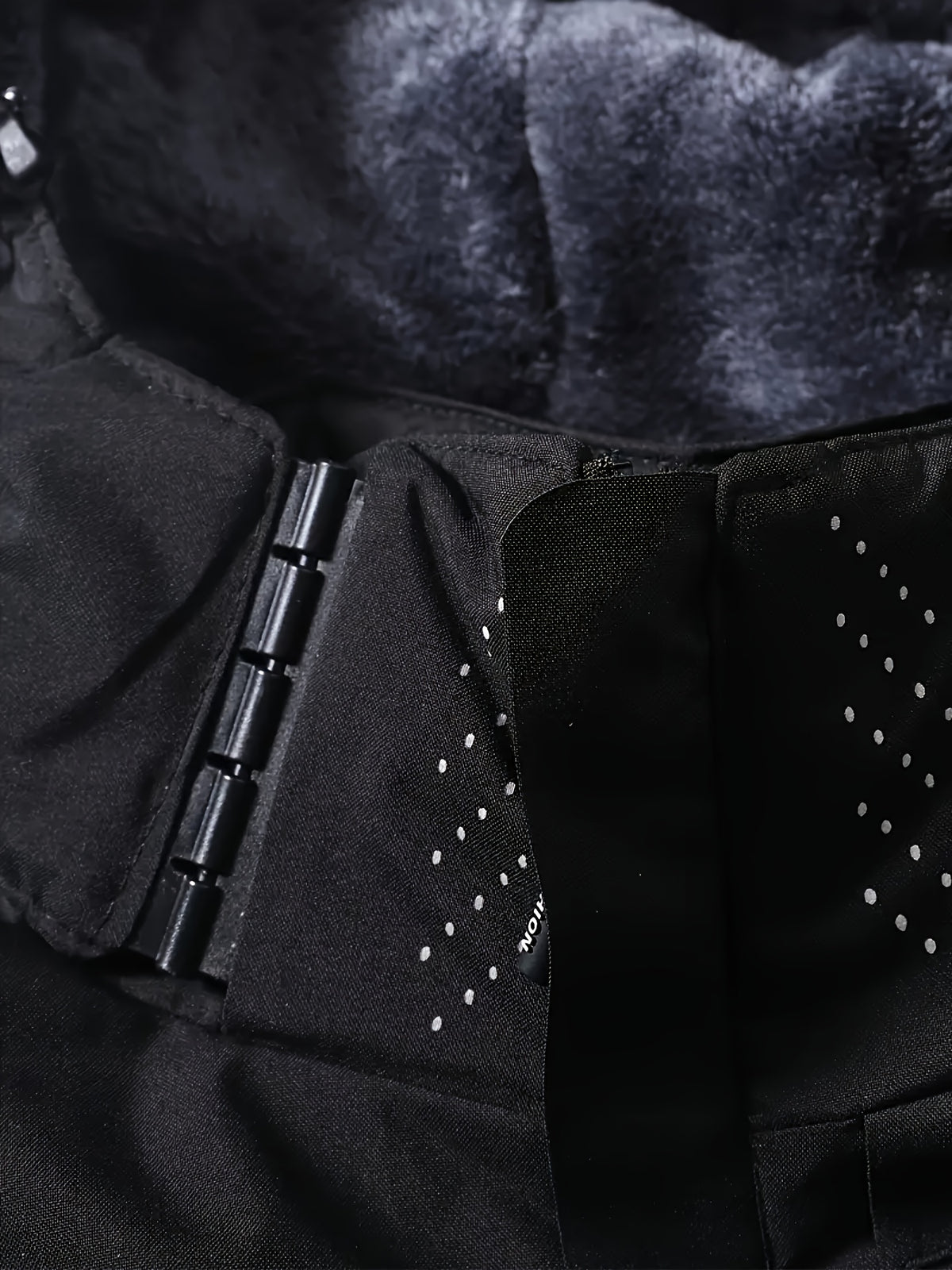 Veste matelassée pour homme, polaire, à capuche, gris foncé
