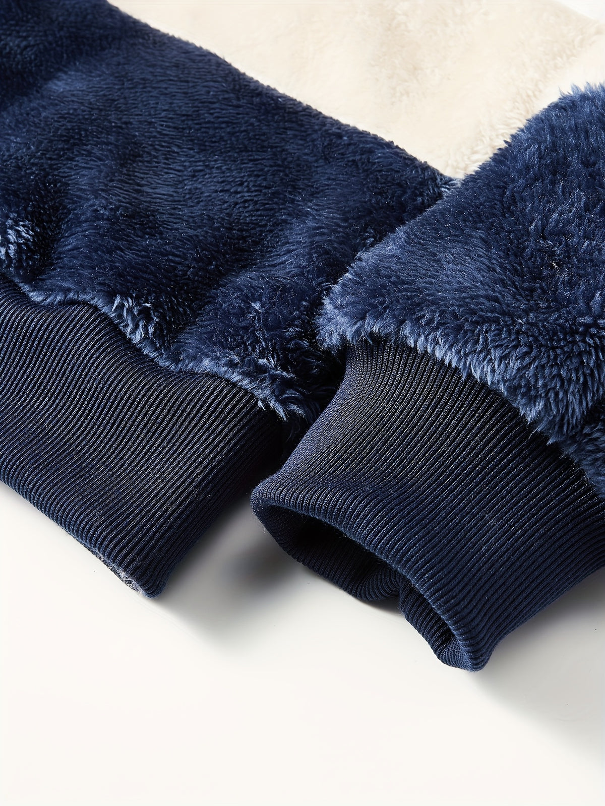 Veste en fausse fourrure pour homme, polaire, à capuche, col montant