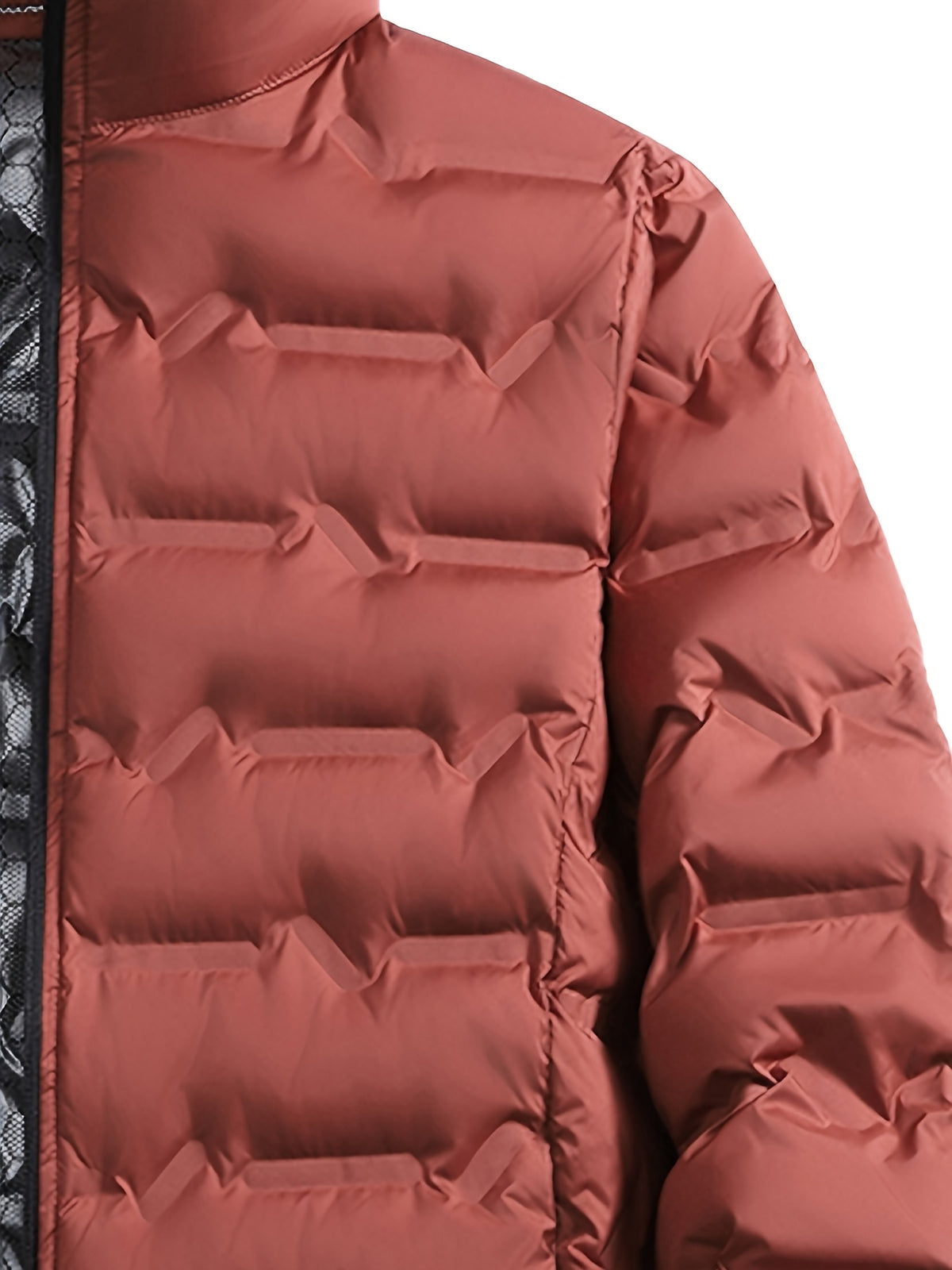 Veste matelassée pour homme, grandes tailles, à col montant
