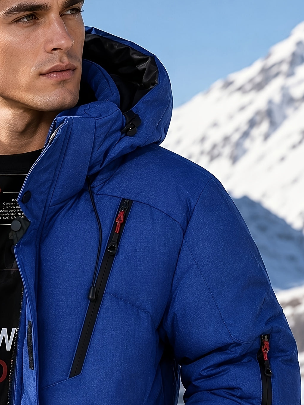 Doudoune matelassée pour homme, à capuche