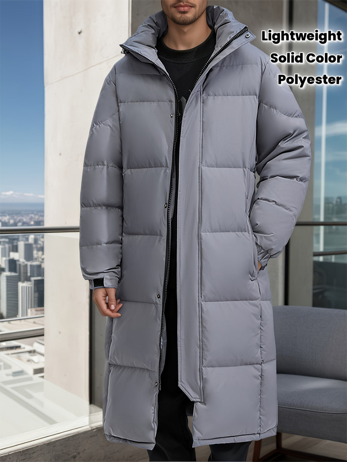 Veste matelassée pour homme, à capuche, modele 7