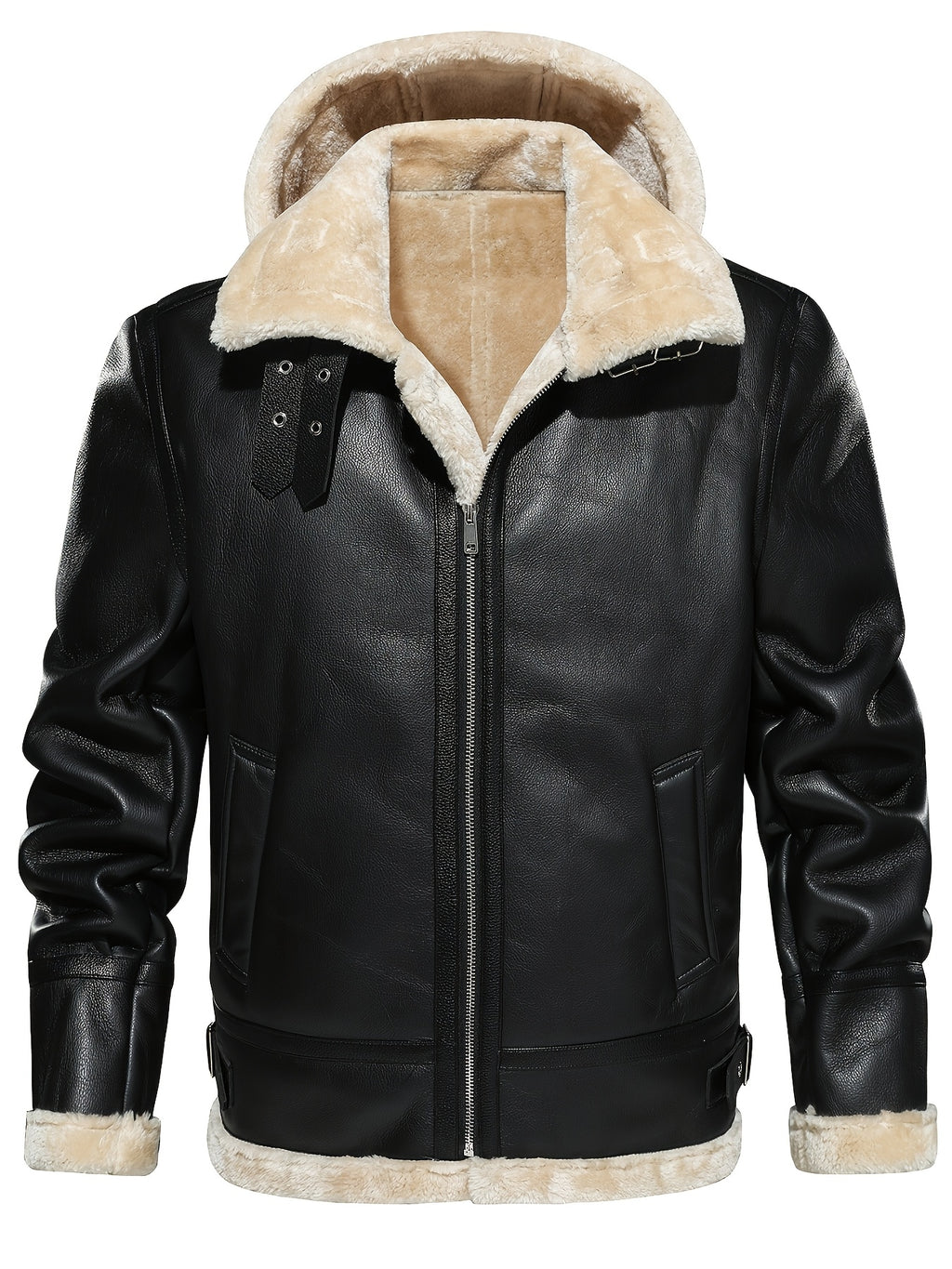 Veste, polaire, à capuche, café, photo 9