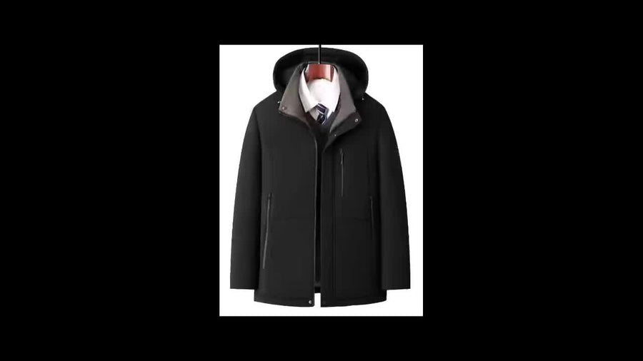 Veste, capuche amovible, bleu marine, photo 21