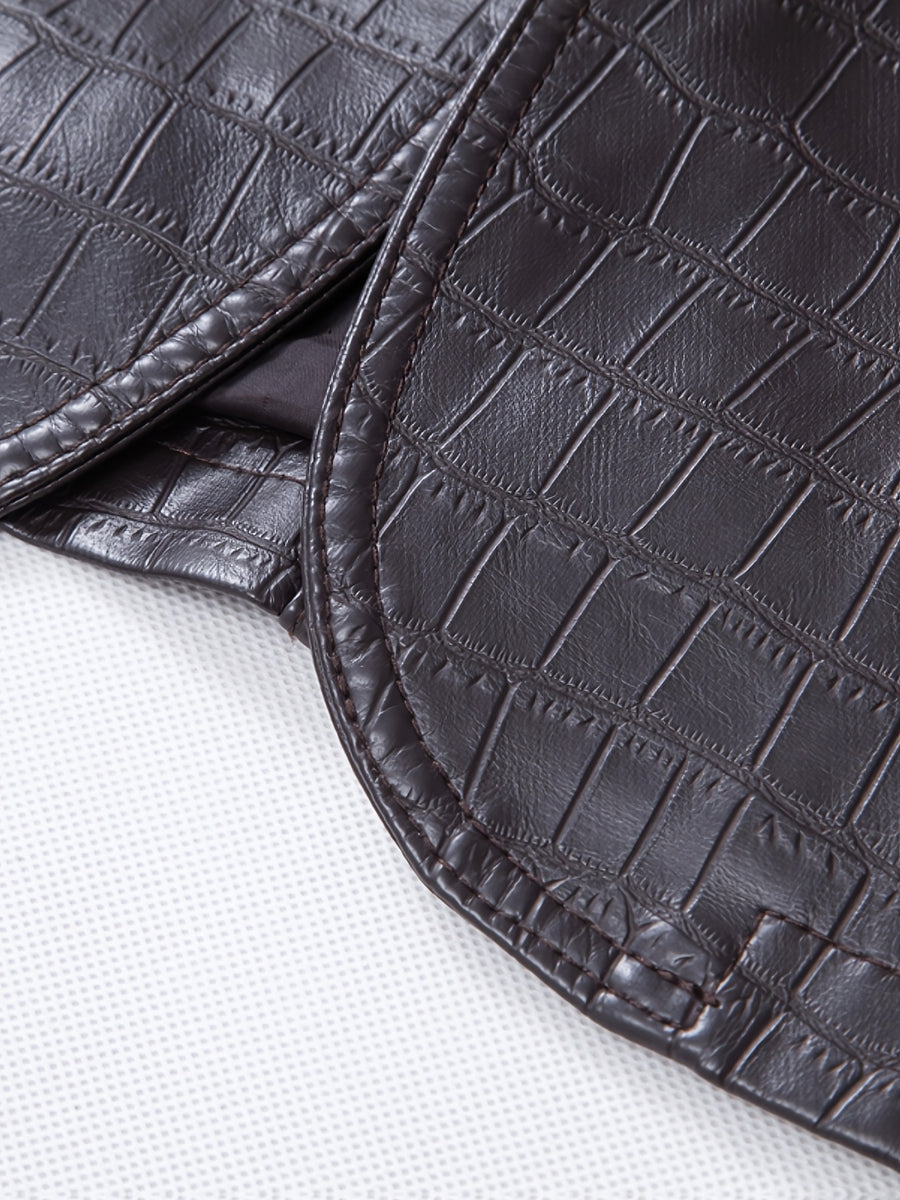 Veste long, grandes tailles, à revers, détail du vêtement