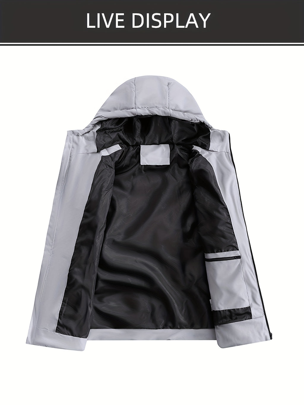 Manteau pour homme, à capuche, modele 4