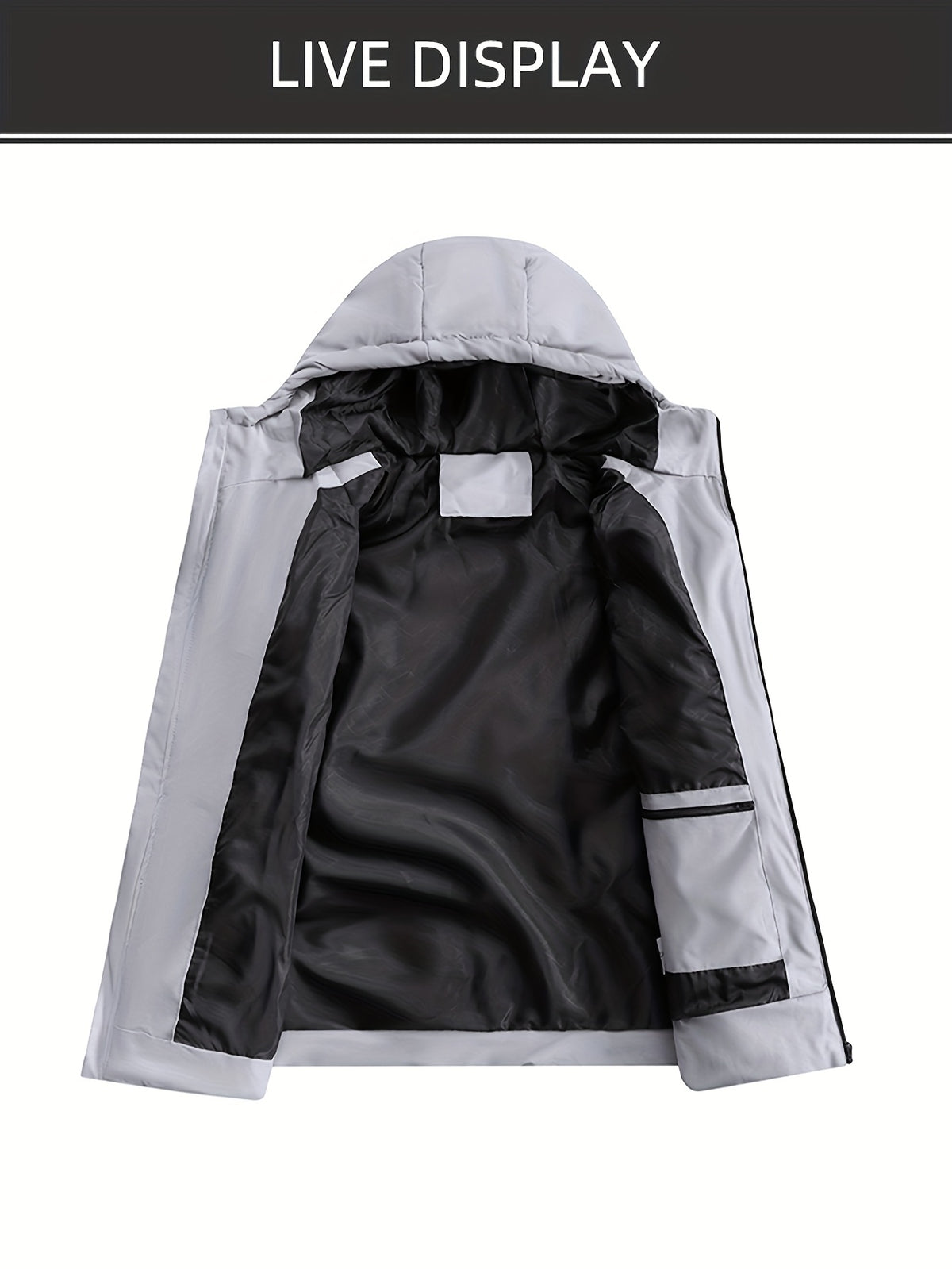 Manteau pour homme, à capuche, modele 4
