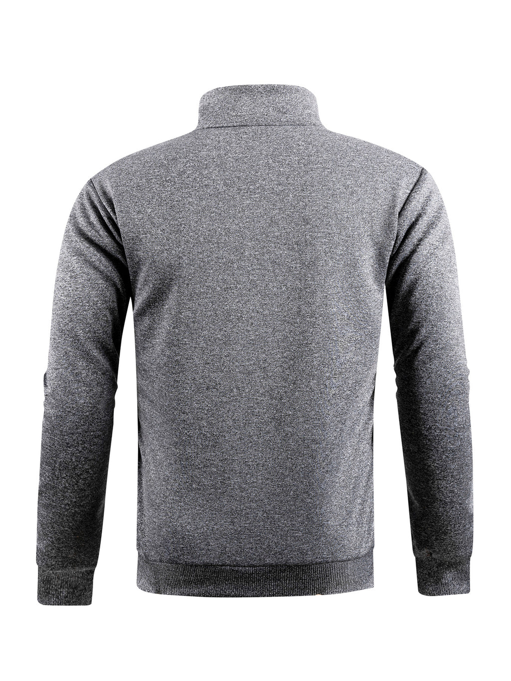 Veste pour homme, polaire, à col montant, noir