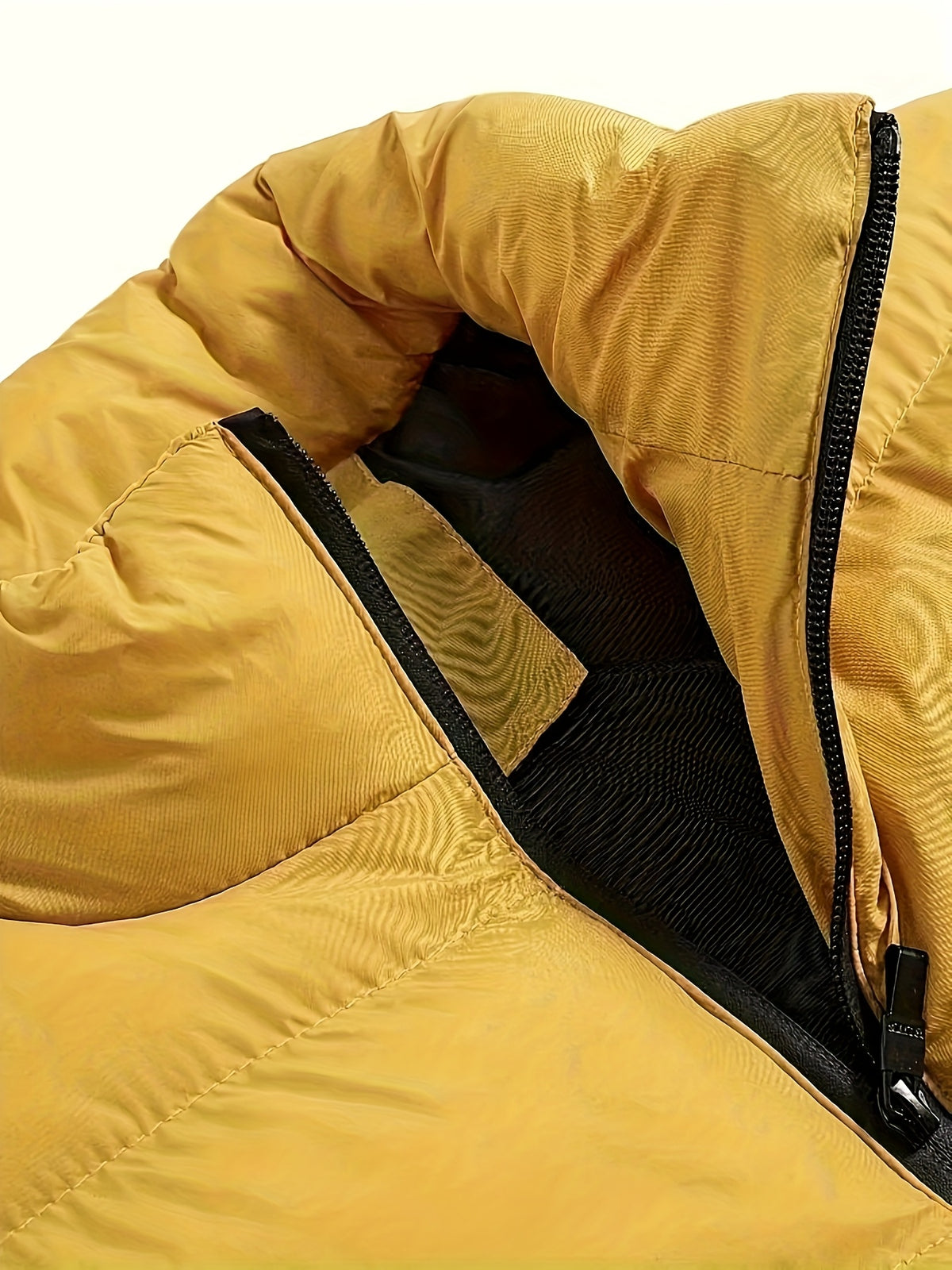 Veste long pour homme, à col montant, jaune