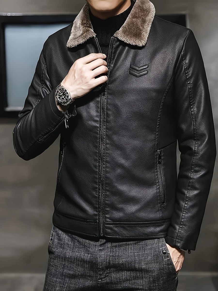 Veste en fausse fourrure long, à revers, photo 4