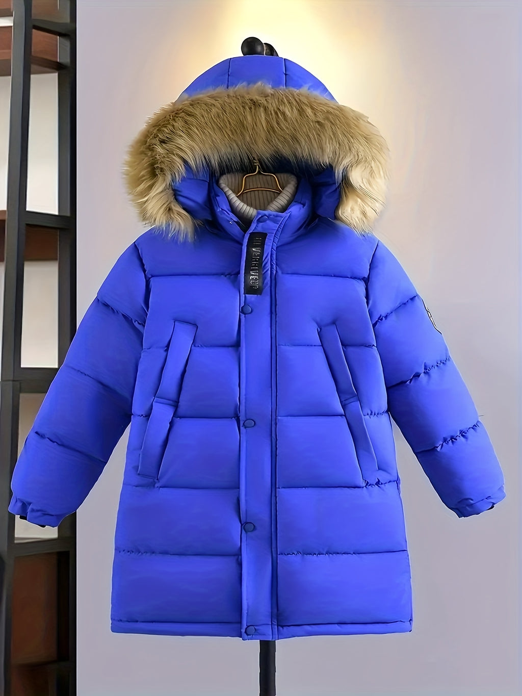 Veste matelassée long pour homme, à capuche, long