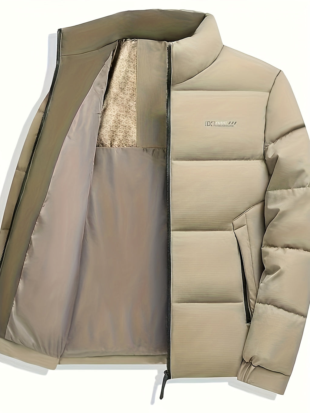 Manteau matelassé pour homme, à capuche, bleu marine