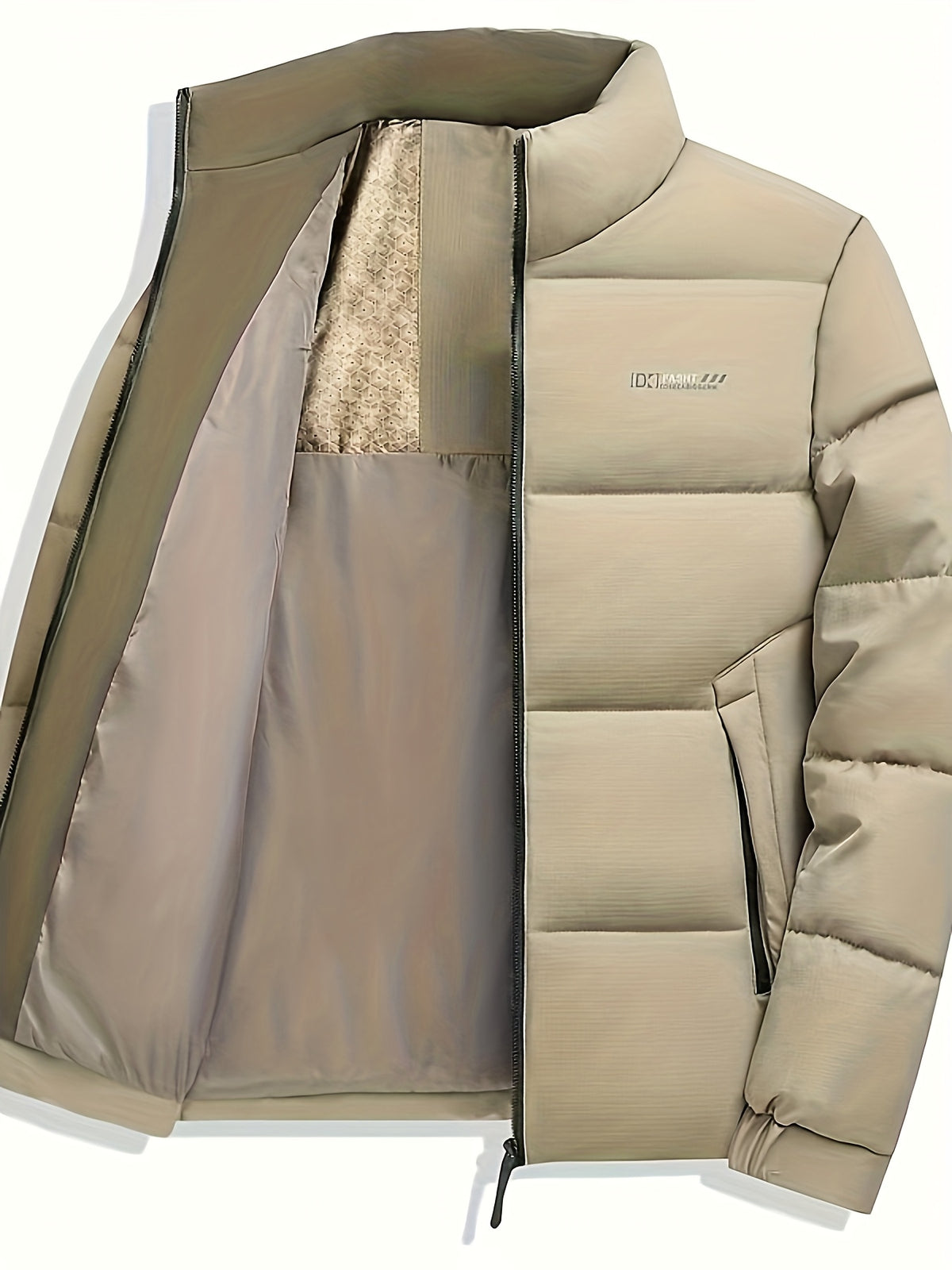 Manteau matelassé pour homme, à capuche, bleu marine