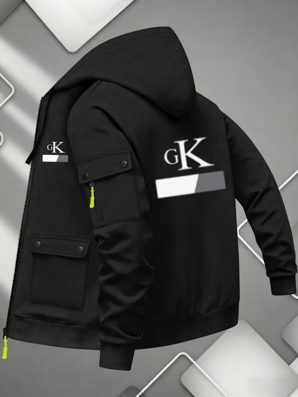 Veste pour homme, à capuche, couleur marine