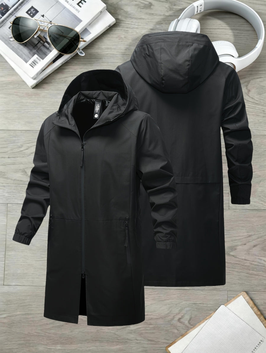 Veste, grandes tailles, à capuche, col montant, détail du vêtement