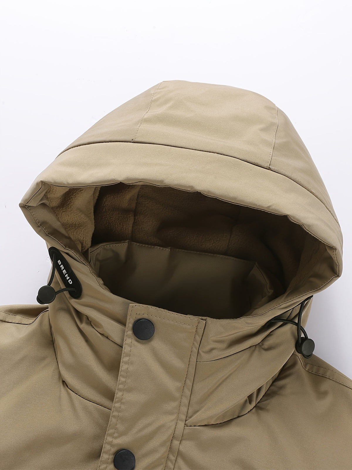 Manteau matelassé pour homme, coupe-vent, à capuche, noir