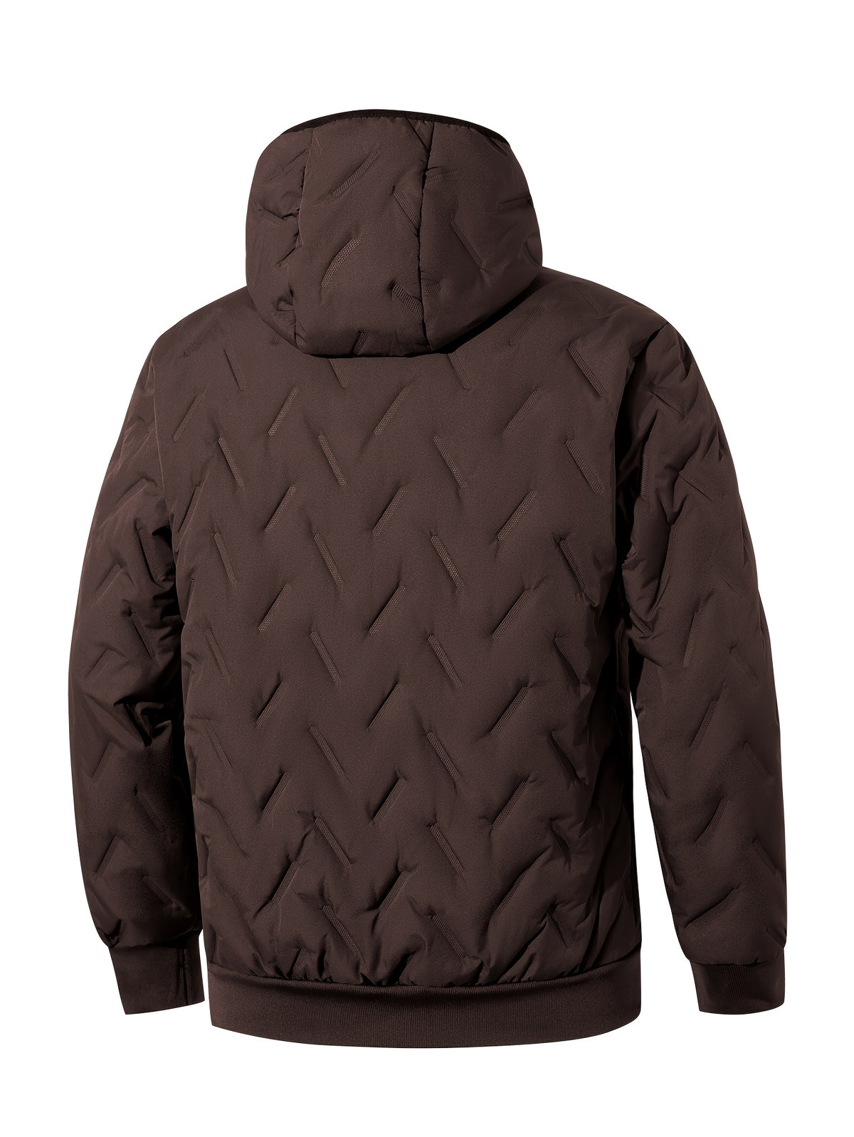 Manteau matelassé pour homme, coupe-vent, à capuche, bleu foncé