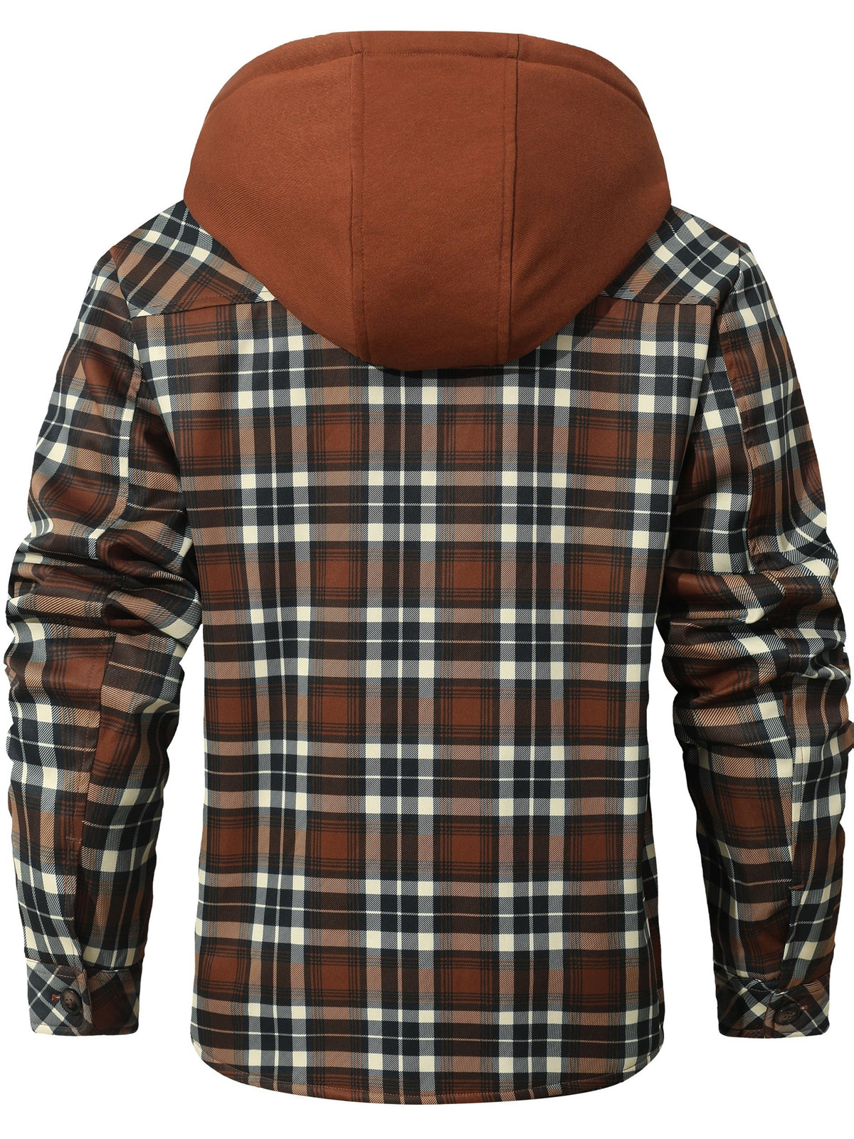 Veste pour homme, patchwork, à capuche, noir