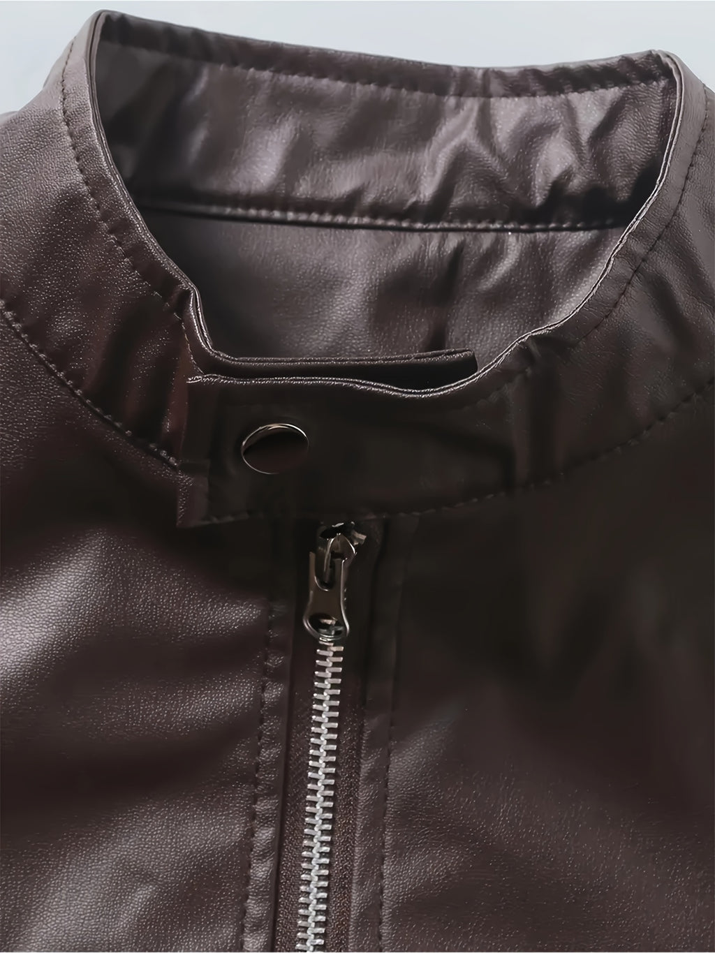 Veste long pour homme, à col montant