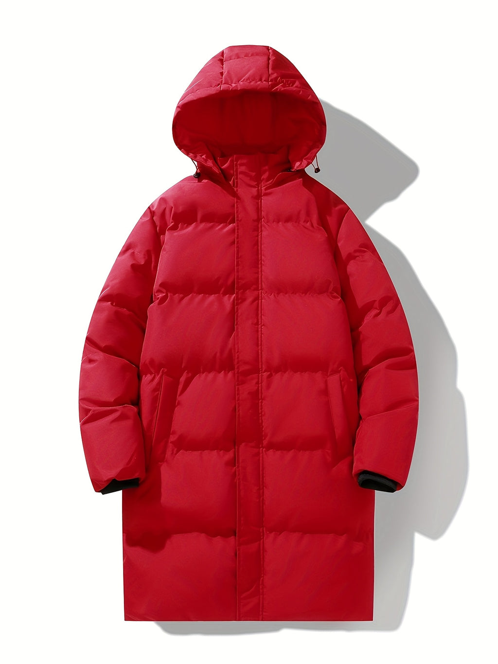 Manteau matelassé pour homme, grandes tailles, à capuche