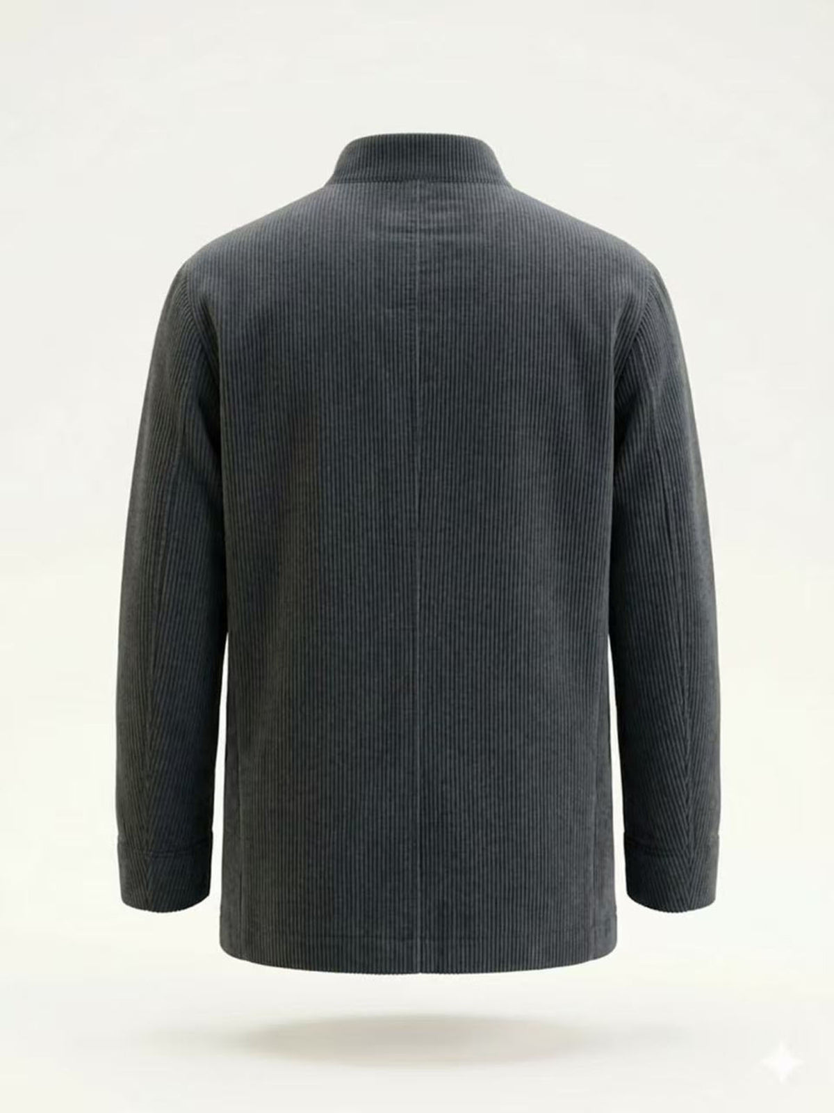 Manteau pour homme, velours côtelé, à col montant