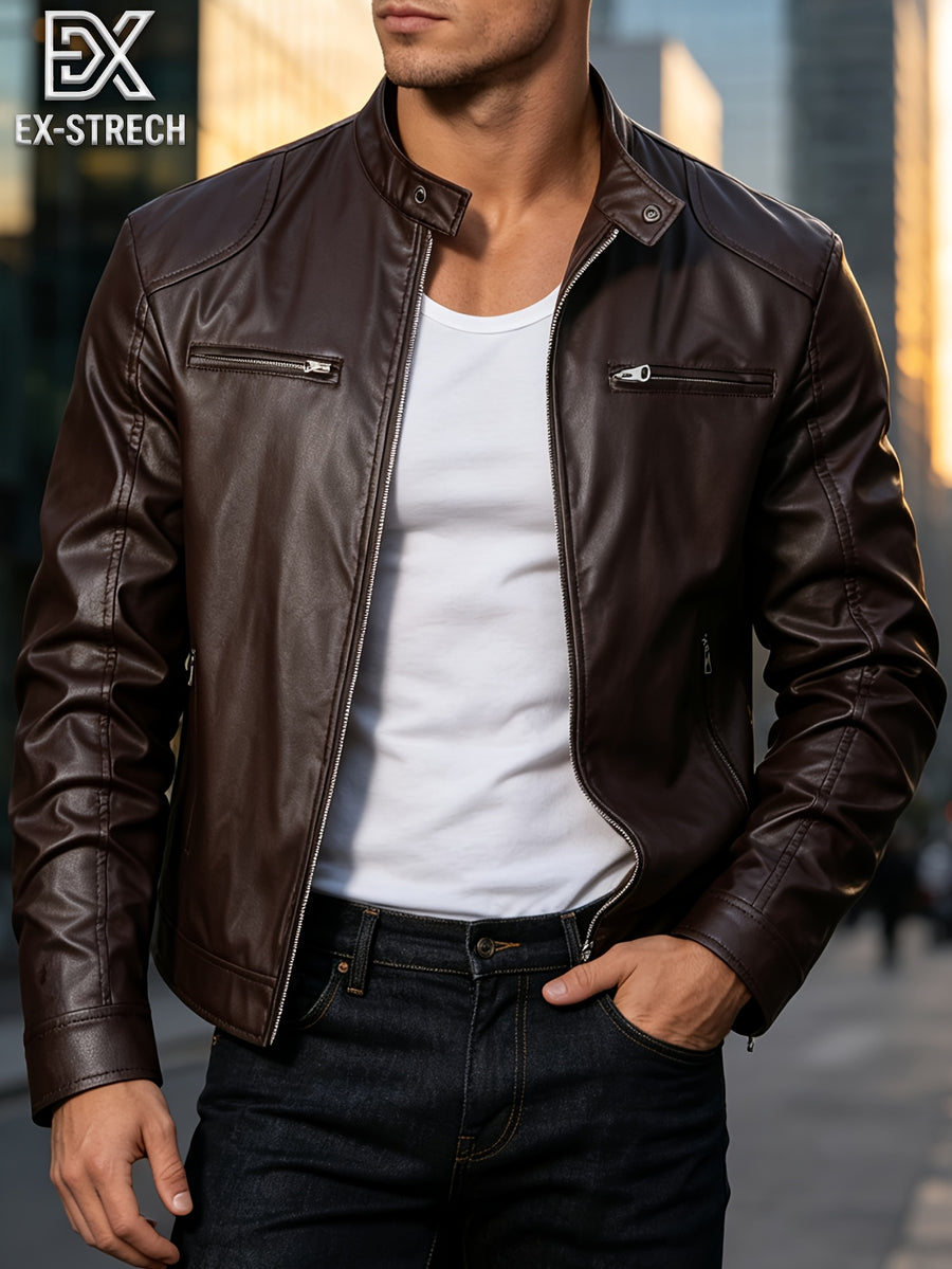Veste, coupe-vent, à col montant, café, photo 17