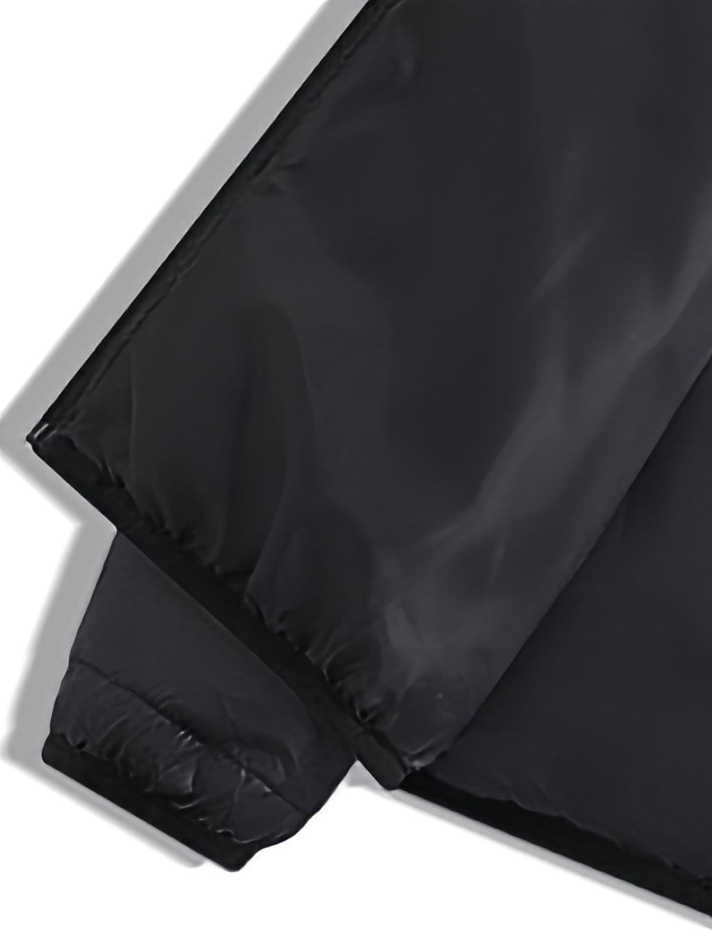 Veste pour homme, coupe-vent, à capuche, noir