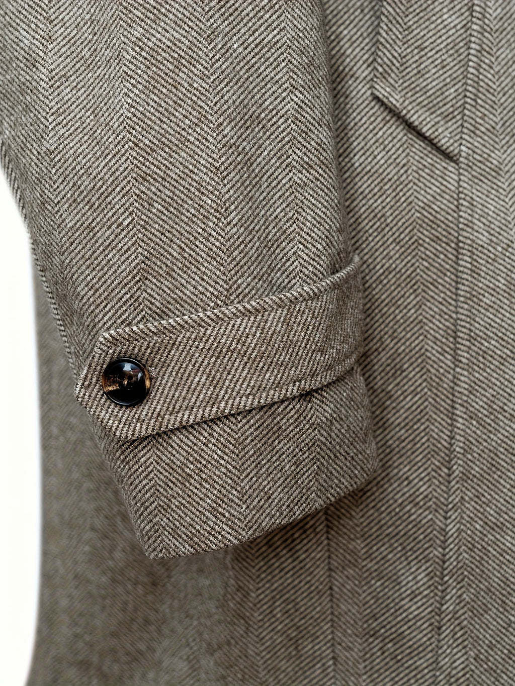 Manteau long pour homme, à revers, bleu
