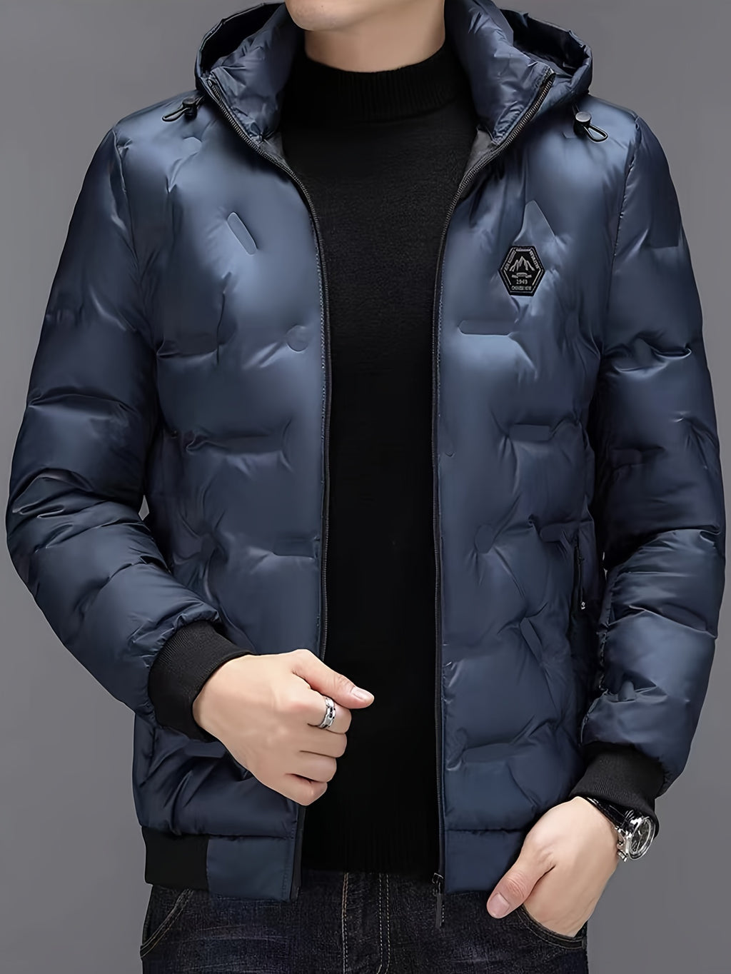 Veste pour homme, à capuche, modele 14