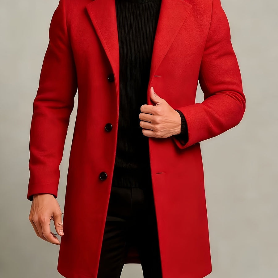 Trench, à revers, modele 13, coloris rouge foncé-a