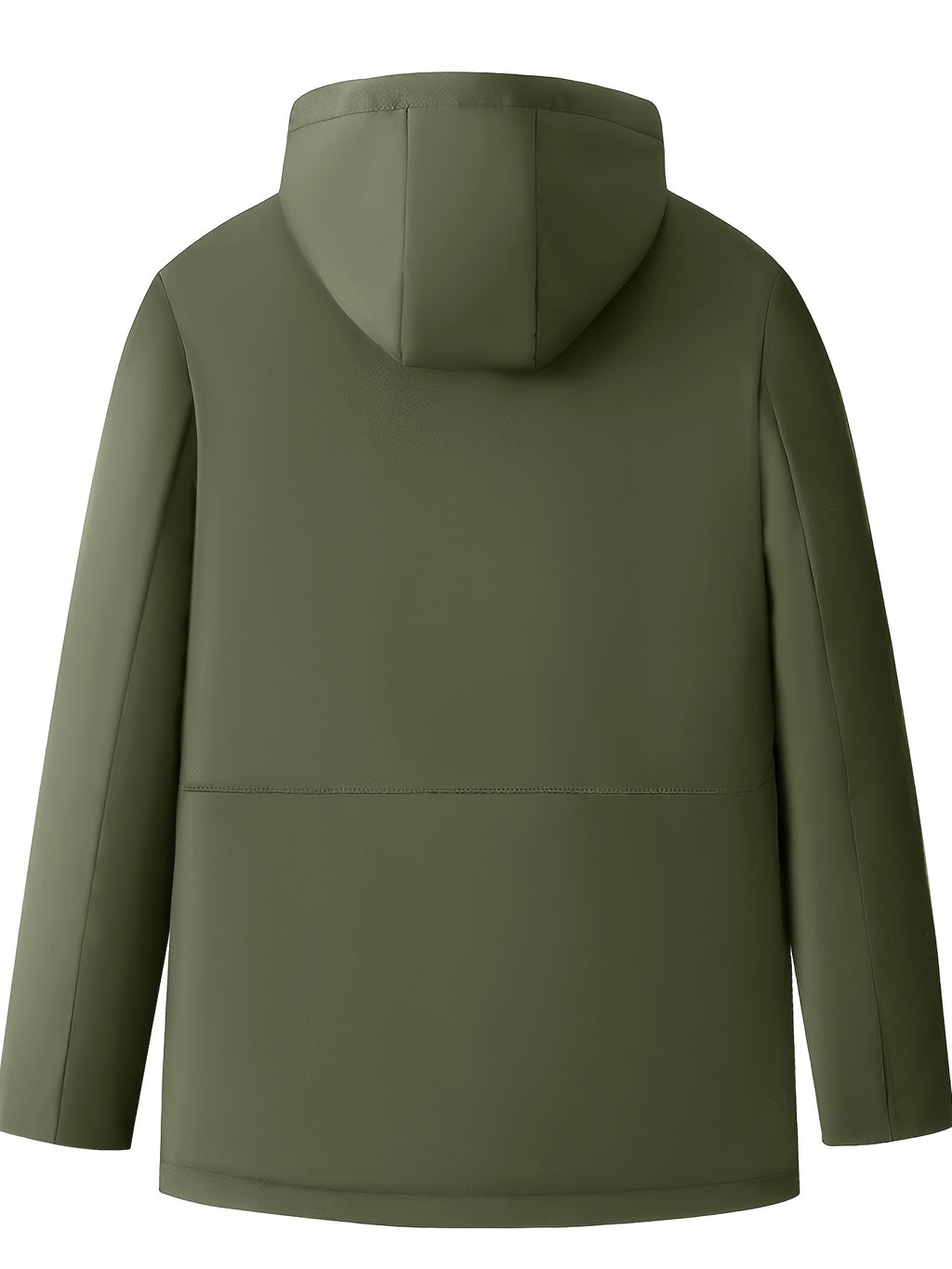 Veste matelassée pour homme, coupe-vent, à capuche, vert