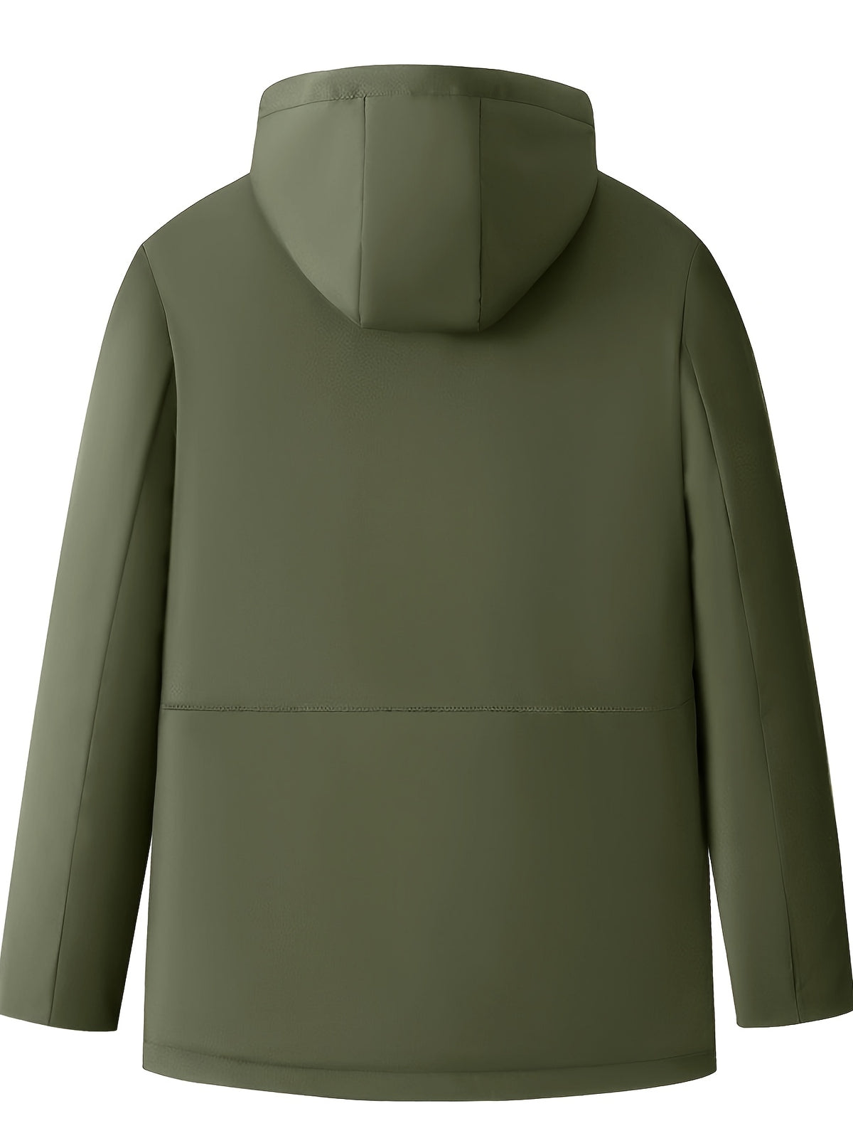 Veste matelassée pour homme, coupe-vent, à capuche, vert