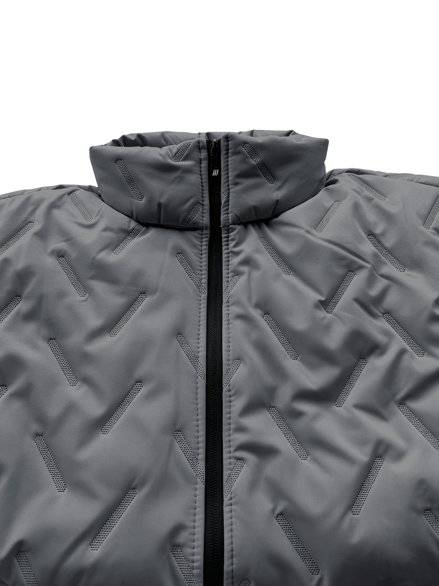 Parka long, polaire, à col montant, détail du vêtement