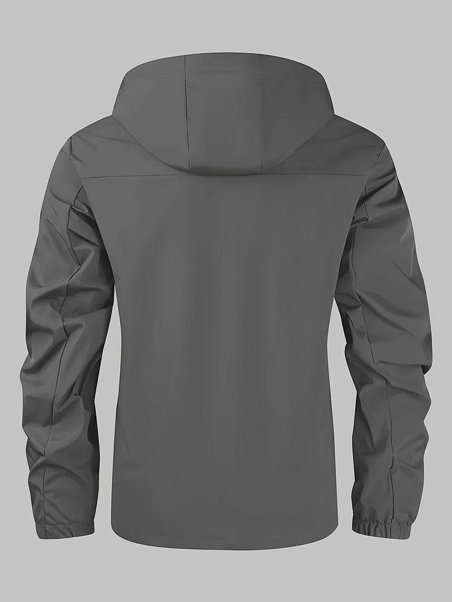 Veste long, coupe-vent, à capuche, vert clair, photo 12