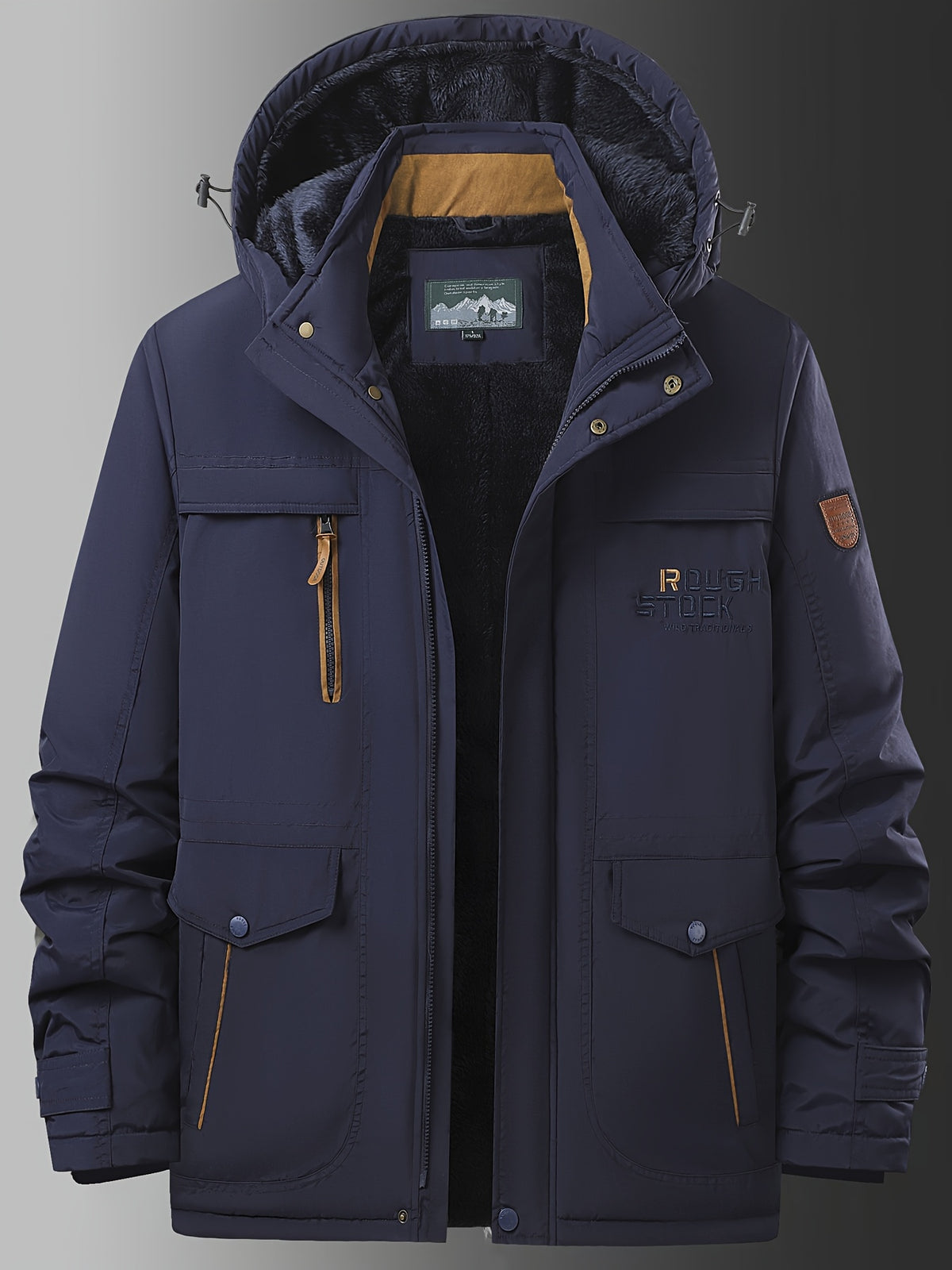 Veste pour homme, polaire, à col montant