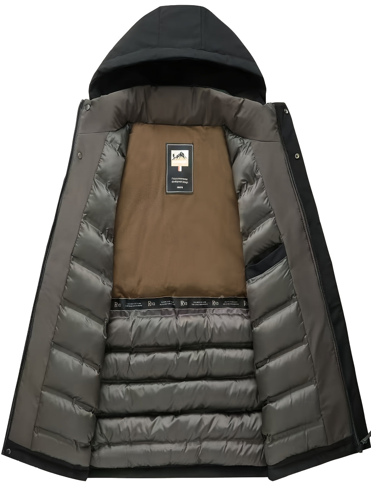 Veste pour homme, capuche amovible, bleu marine