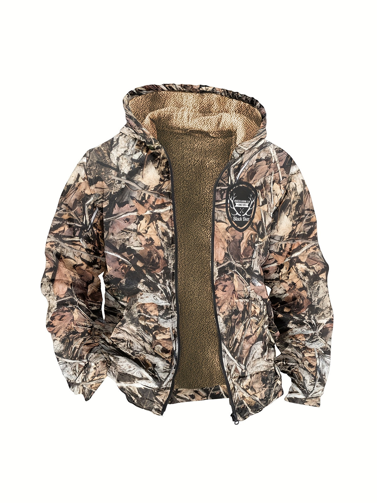 Manteau pour homme, polaire, à capuche