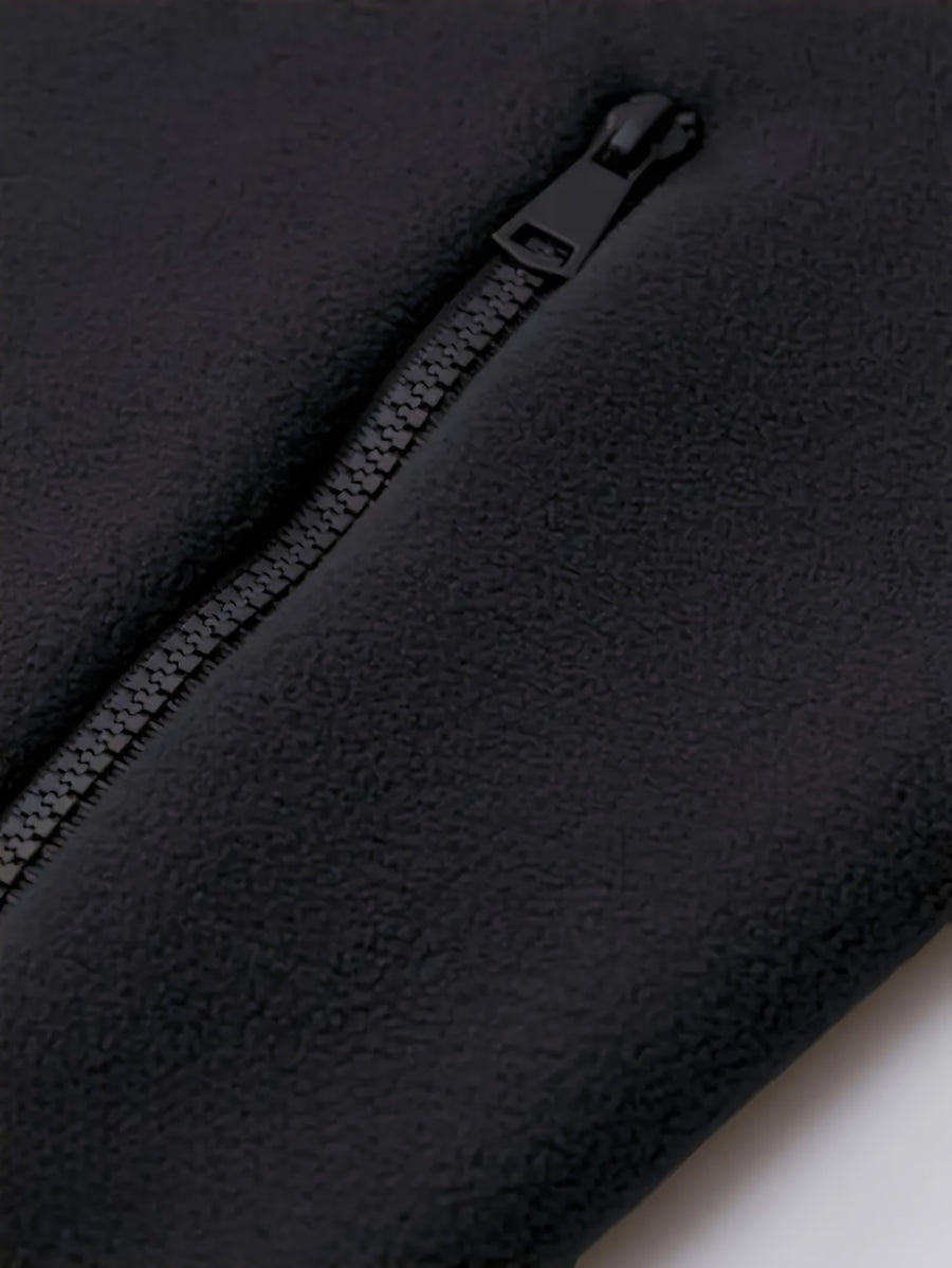 Veste, à capuche, noir foncé, détail du vêtement