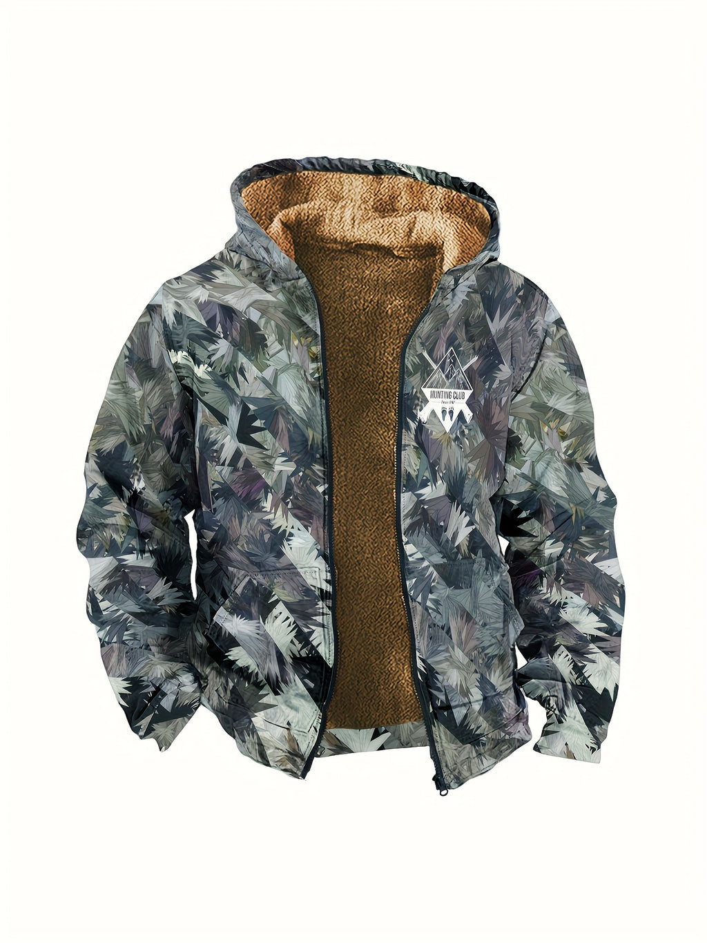 Manteau pour homme, polaire, à capuche