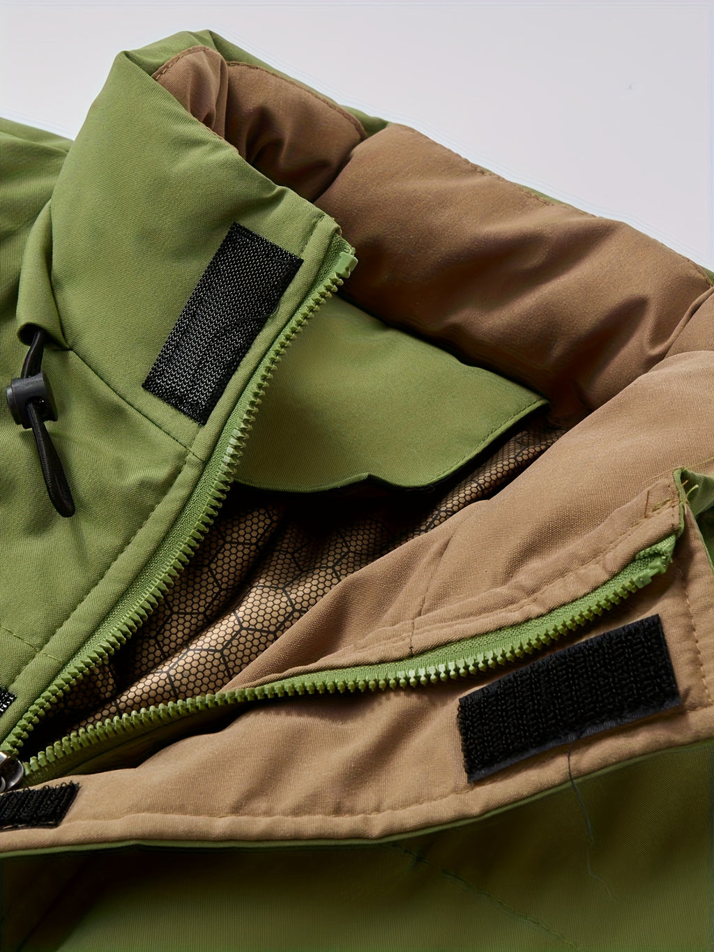 Veste pour homme, coupe-vent, à col montant, noir