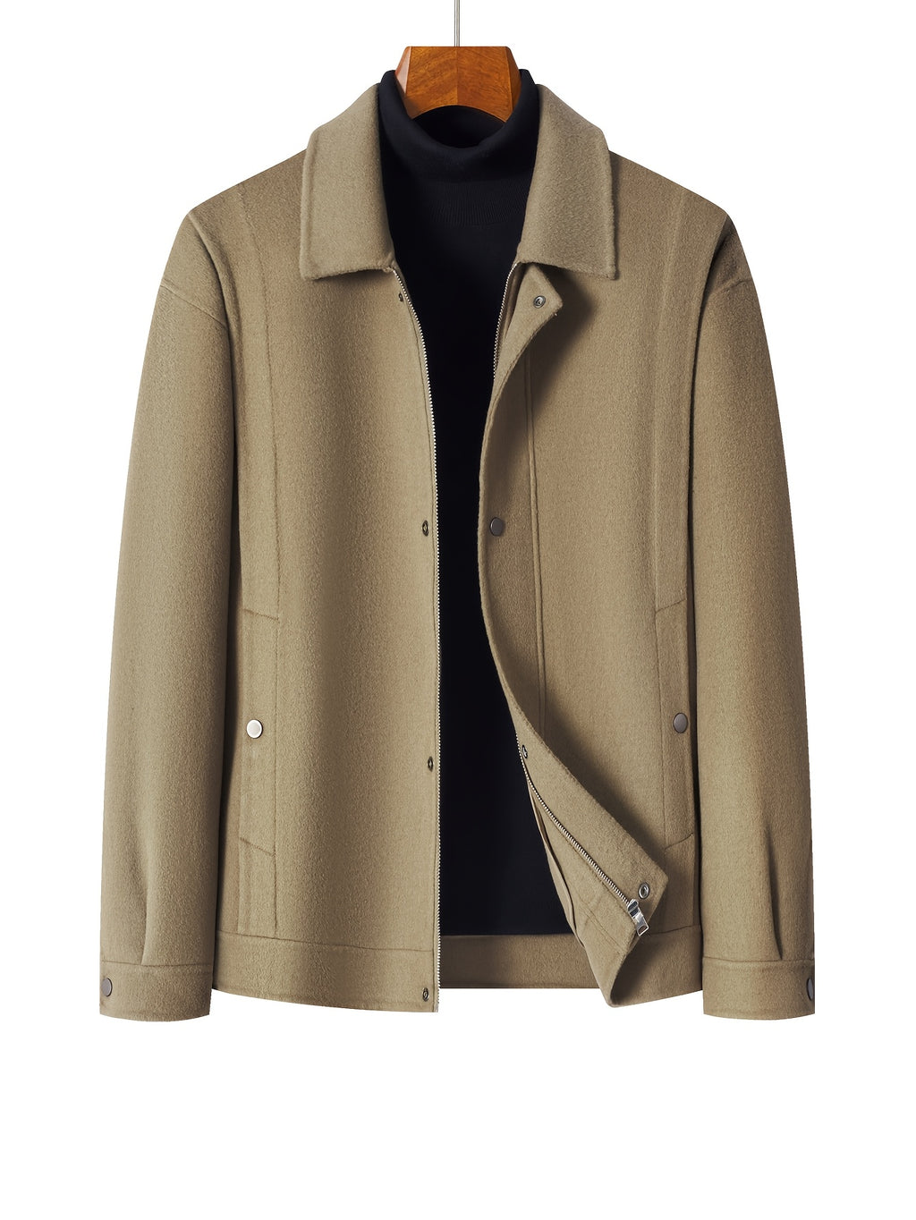 Veste en laine, 70,5 % laine, à revers, photo 5