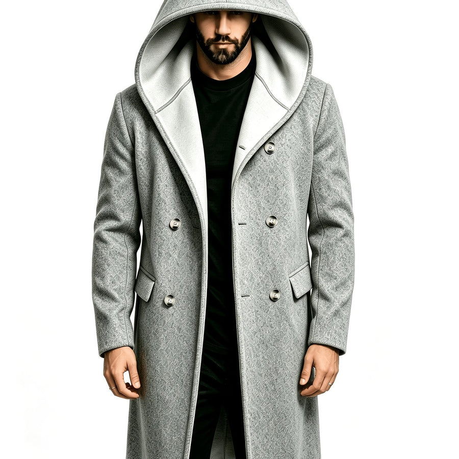 Manteau mi-long, tweed, à capuche, photo 4