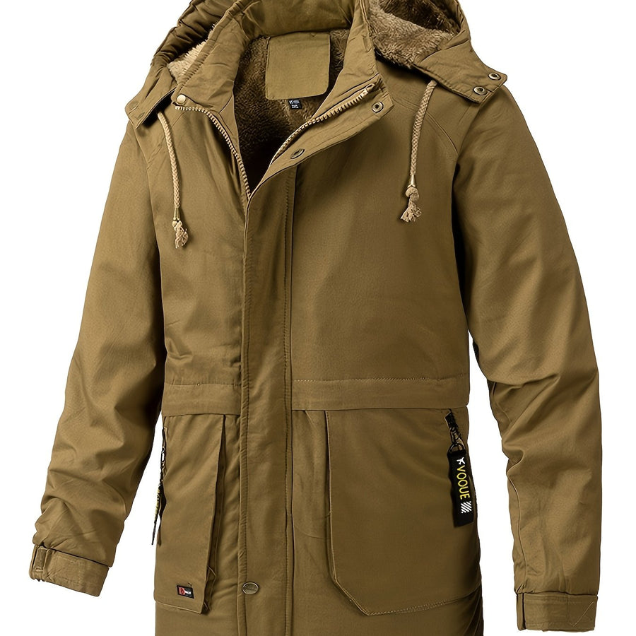 Veste matelassée, à capuche, black-q, coloris khaki-q