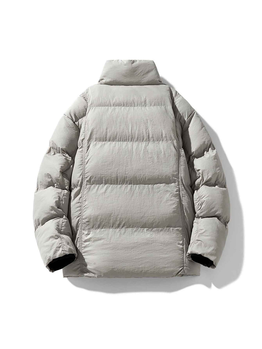 Veste matelassée pour homme, à col montant, blanc