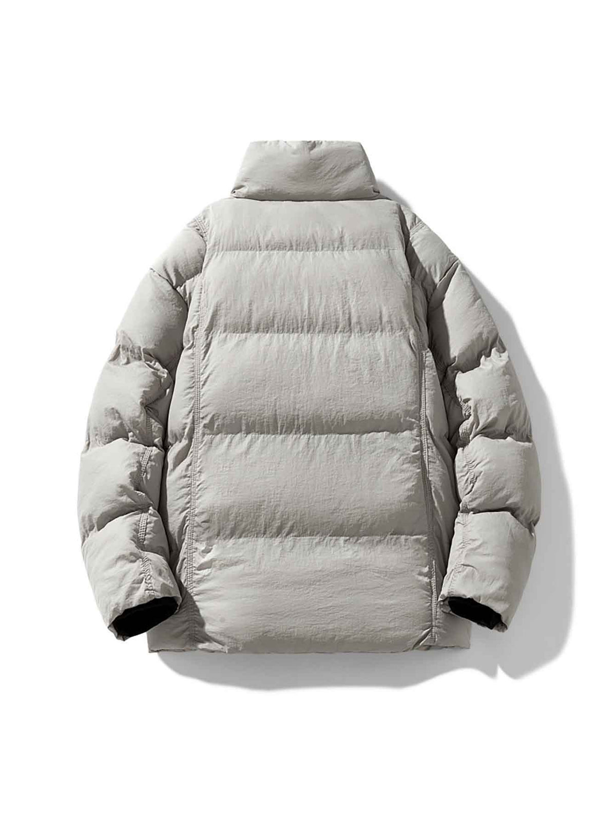 Veste matelassée pour homme, à col montant, blanc