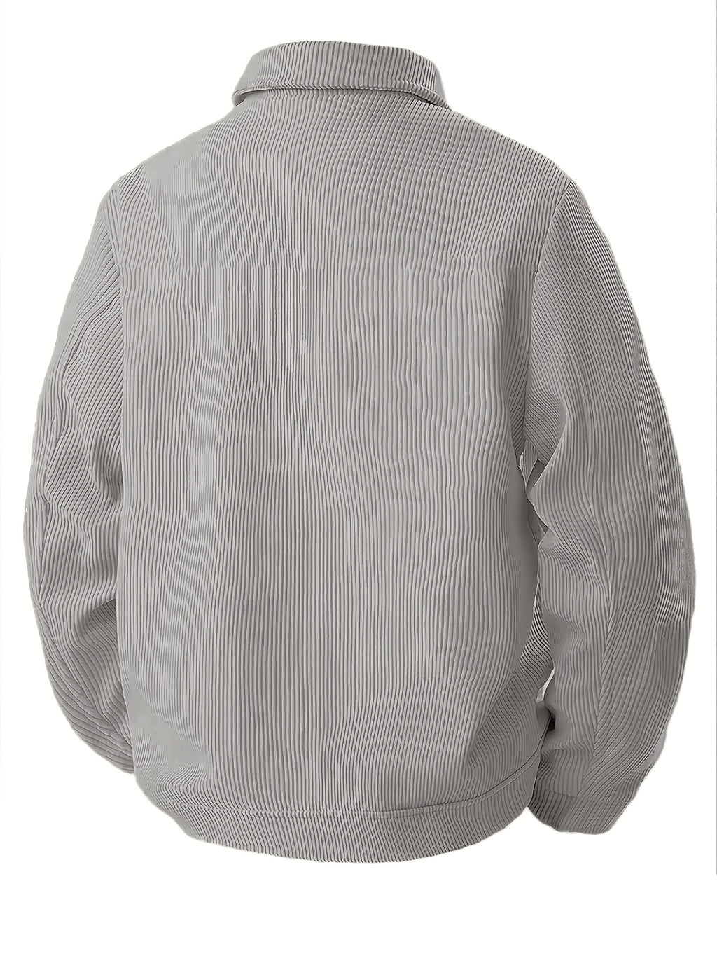 Veste pour homme, velours côtelé, à revers, kaki