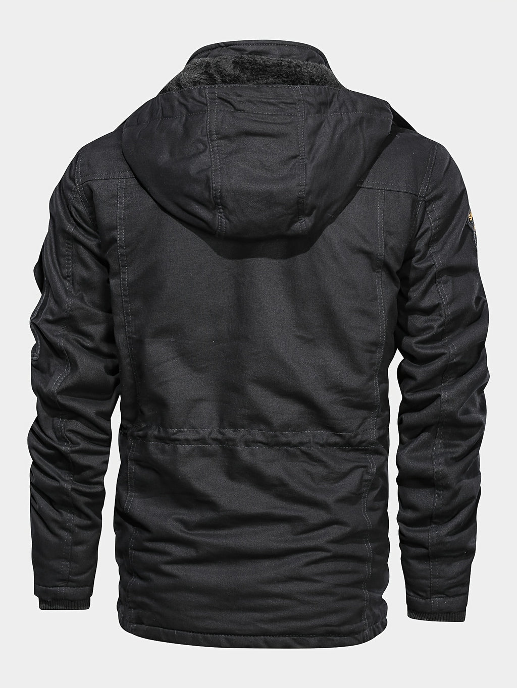 Veste pour homme, coupe-vent, à col montant, kaki